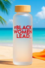 Load image into Gallery viewer, Frosted Clear Glass Water Bottle