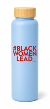 Load image into Gallery viewer, Light Blue Glass Water Bottle