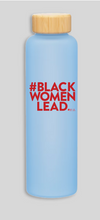 Load image into Gallery viewer, Light Blue Glass Water Bottle