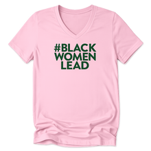 Load image into Gallery viewer, Pink and Green #BlackWomenLead Tee