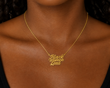 Load image into Gallery viewer, Gold Black Women Lead Necklace