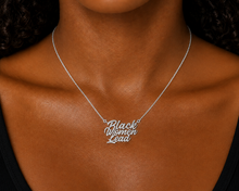 Load image into Gallery viewer, Silver Black Women Lead Necklace